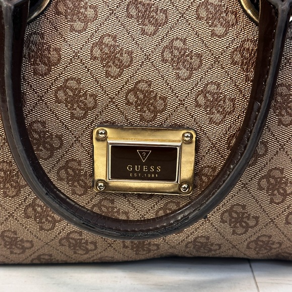 GUESS Tan and Brown Satchel - Picture 3 of 8